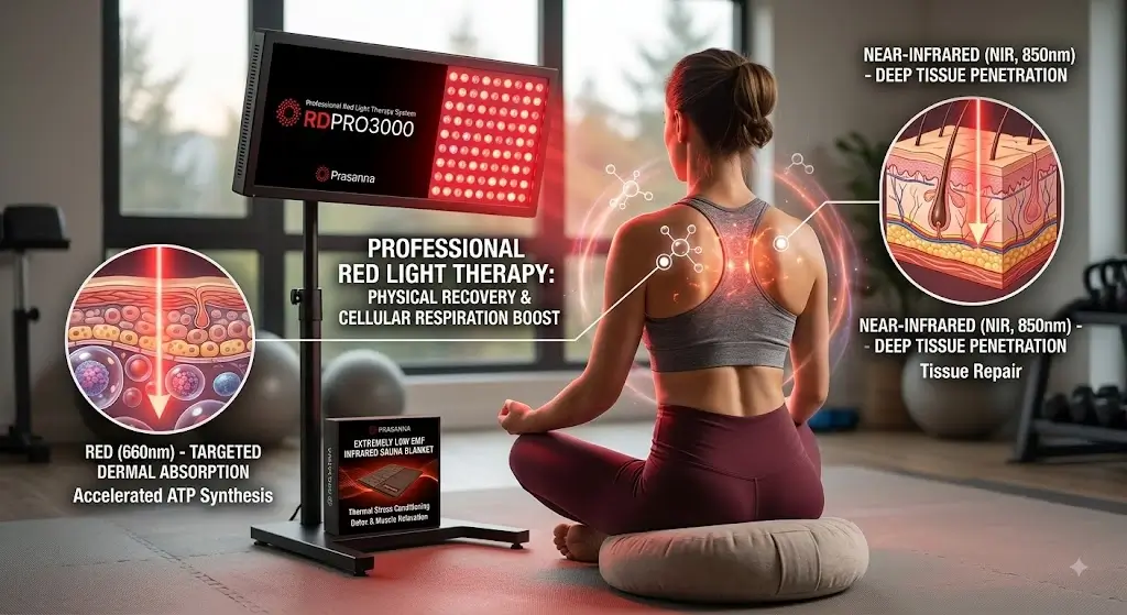 Red light therapy application for physical recovery