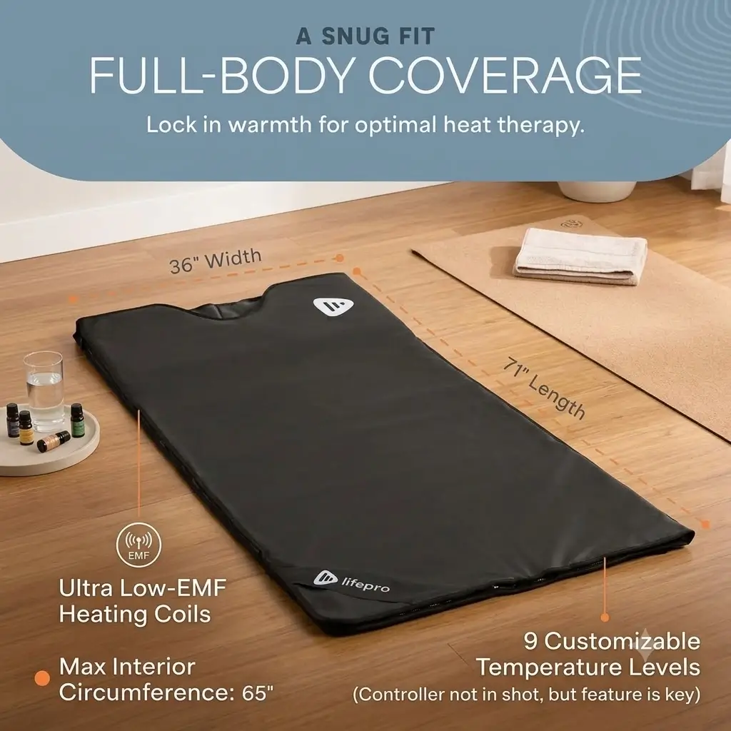 LifePro RejuvaWrap Infrared Sauna Blanket