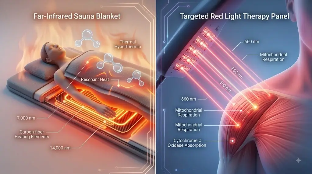 Infrared Sauna Blanket vs. Red Light Panel: Biohacking Comparison
