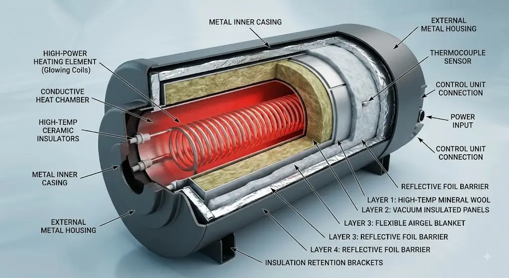 Heating Elements and Insulation Layers in Technical Equipment