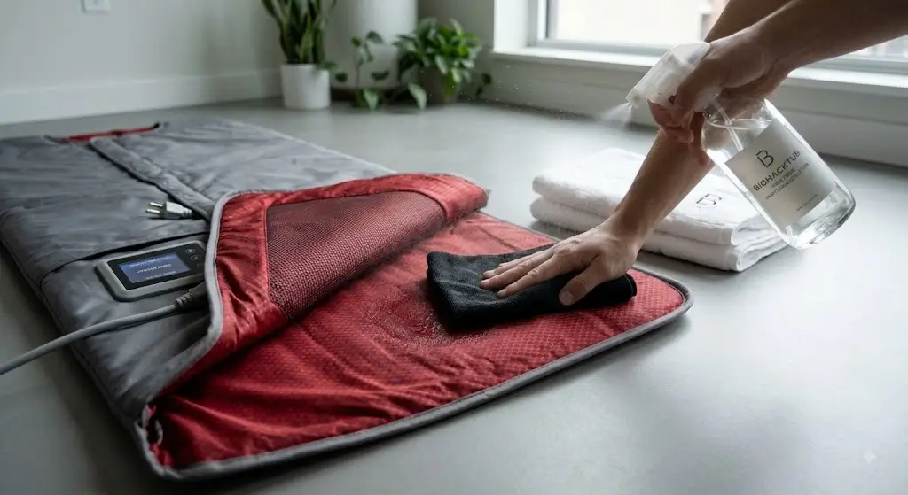 Cleaning an Infrared Sauna Blanket Properly with Non-Toxic Solution and Microfiber Cloth