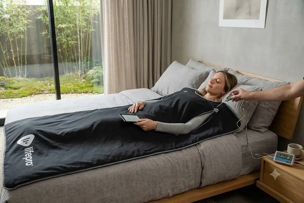 LifePro BioRemedy Sauna Blanket Zippered Arm Ports Testing