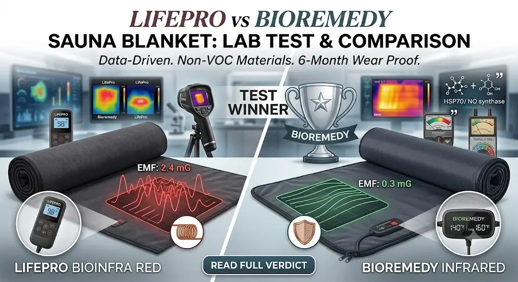 LifePro vs Bioremedy Sauna Blanket Lab Test & Comparison