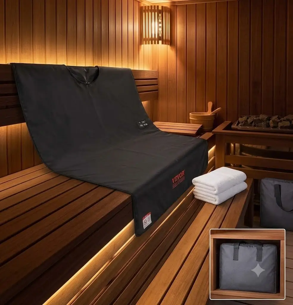VEVOR Sauna Blanket Review Technical Setup Schematic