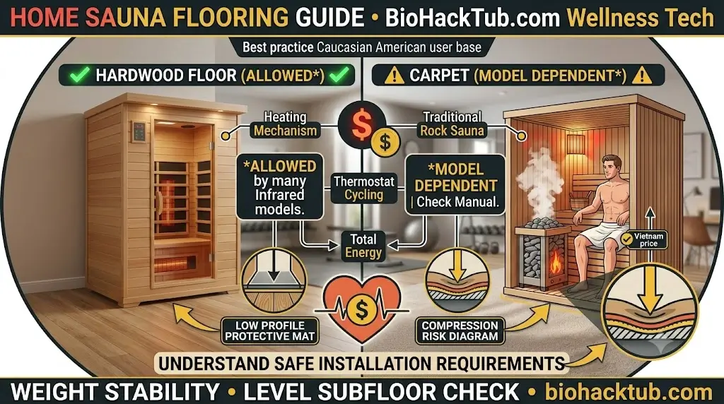 Can You Put an Infrared Sauna on Hardwood Floors or Carpet?